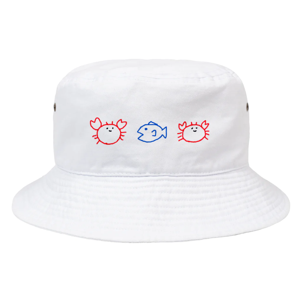 しゃ一ぷーるの蟹魚蟹 Bucket Hat