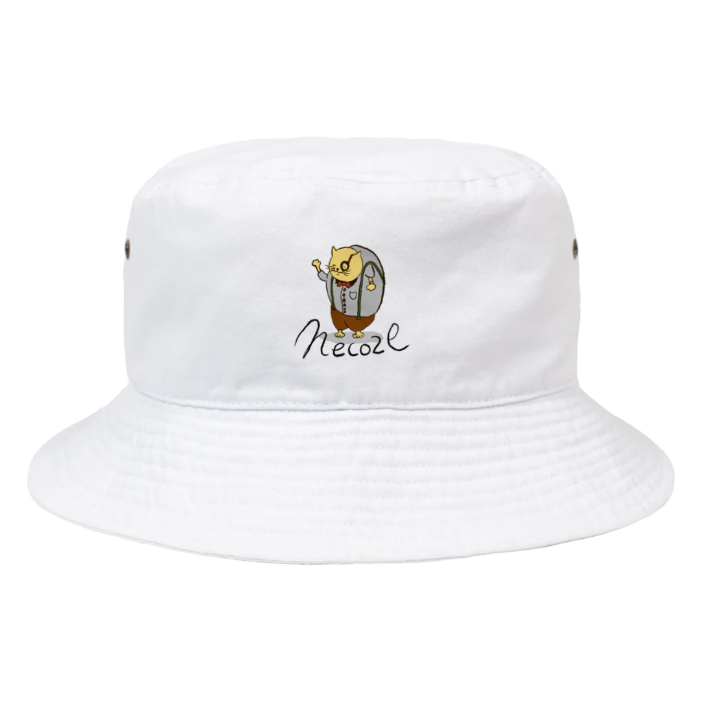 mikitoartの猫背 Bucket Hat