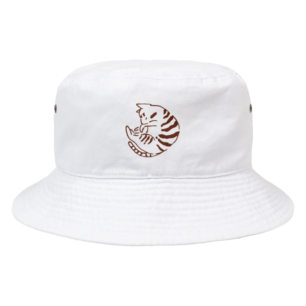 mymyのまるねこトラ Bucket Hat