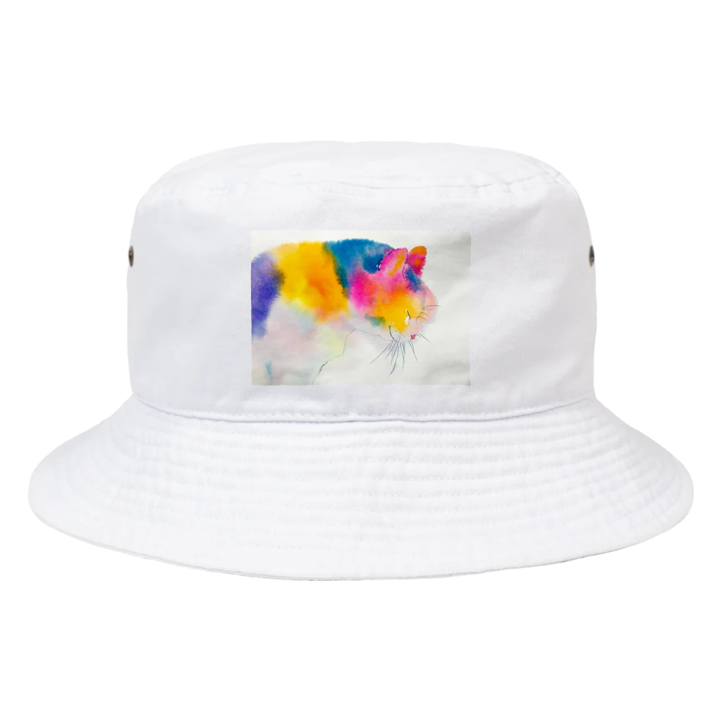 MOCCHIのカラフルショップの祈り Bucket Hat