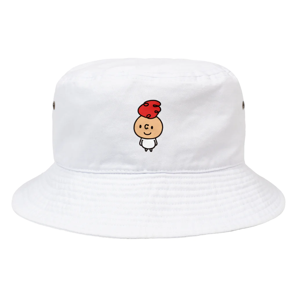 つぶっちーズの赤つぶっち Bucket Hat