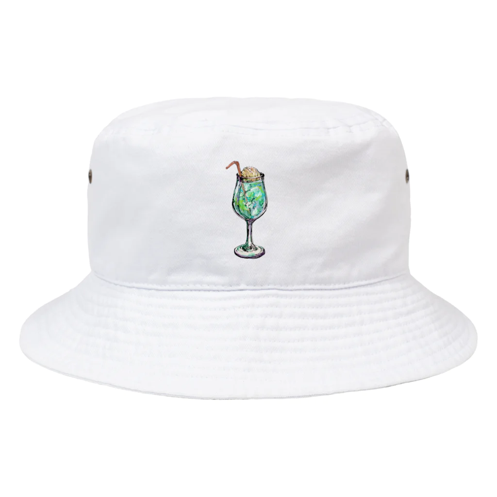 イナバユリコのクリームソーダ Bucket Hat