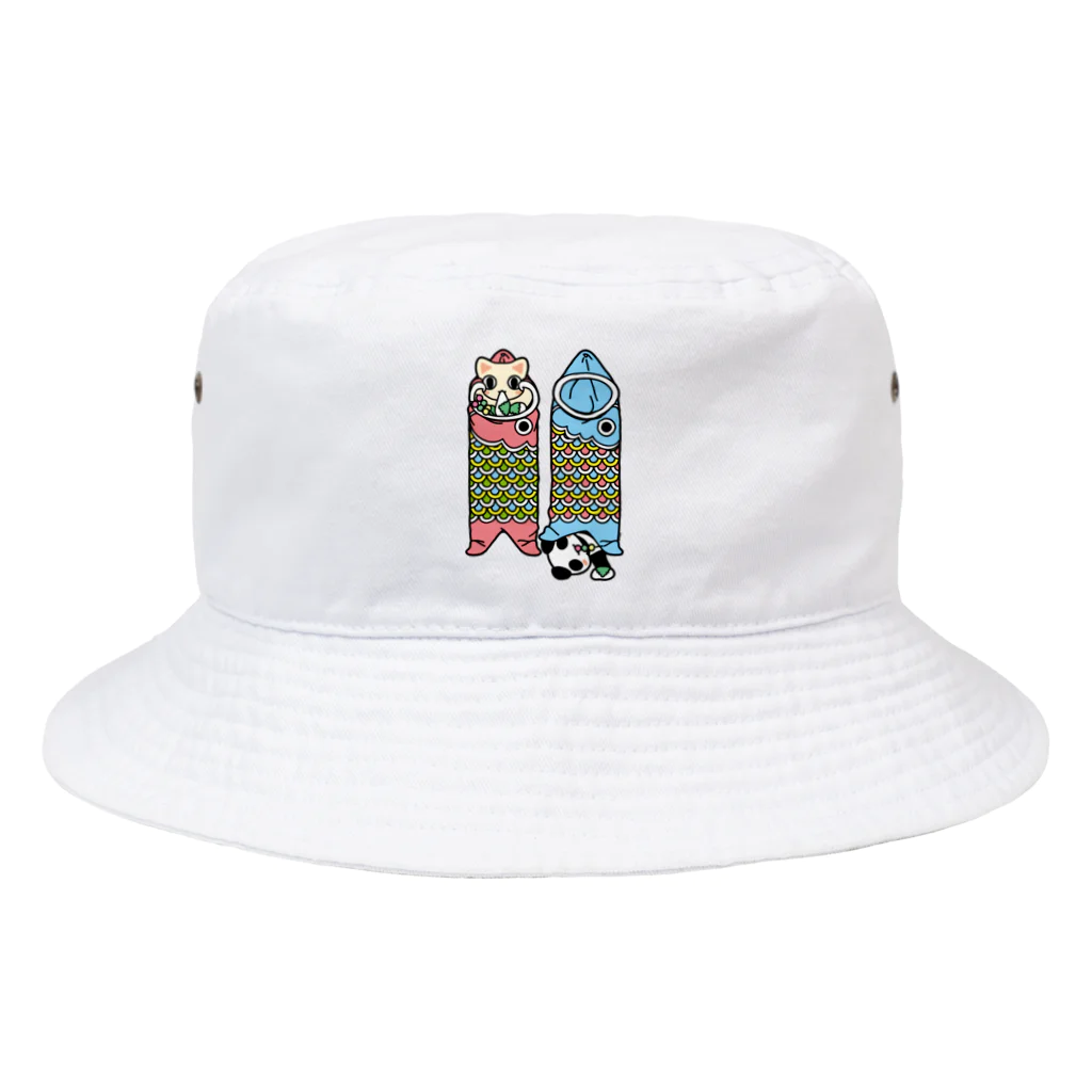 Cɐkeccooのもぐもぐふれんず★鯉のぼり Bucket Hat