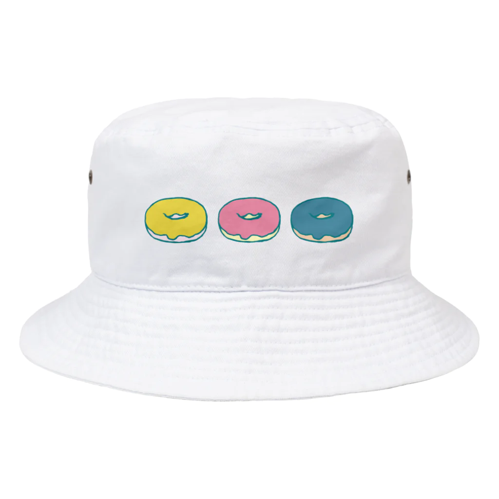 くつろぎ商店のくつろぐこいぬ不在のドーナツ Bucket Hat