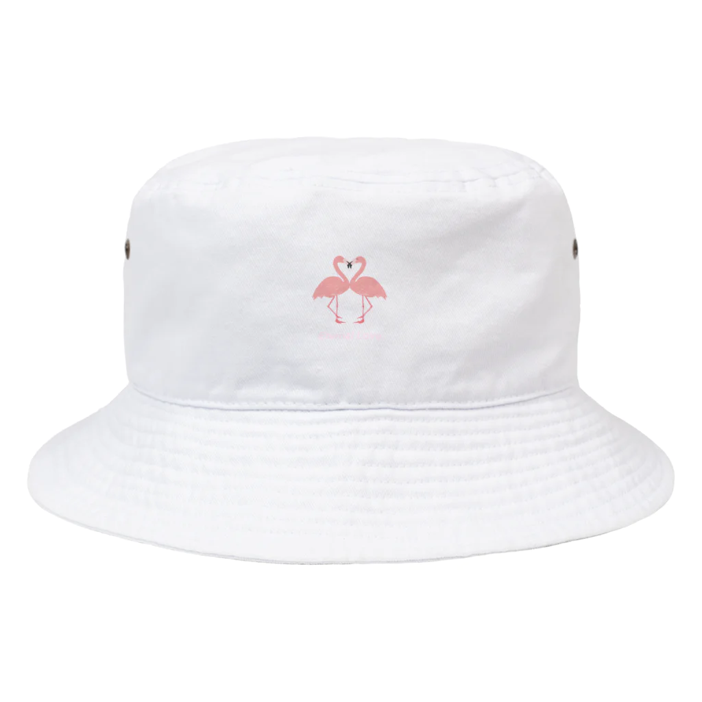 白玉しらこのフラミンゴ Bucket Hat