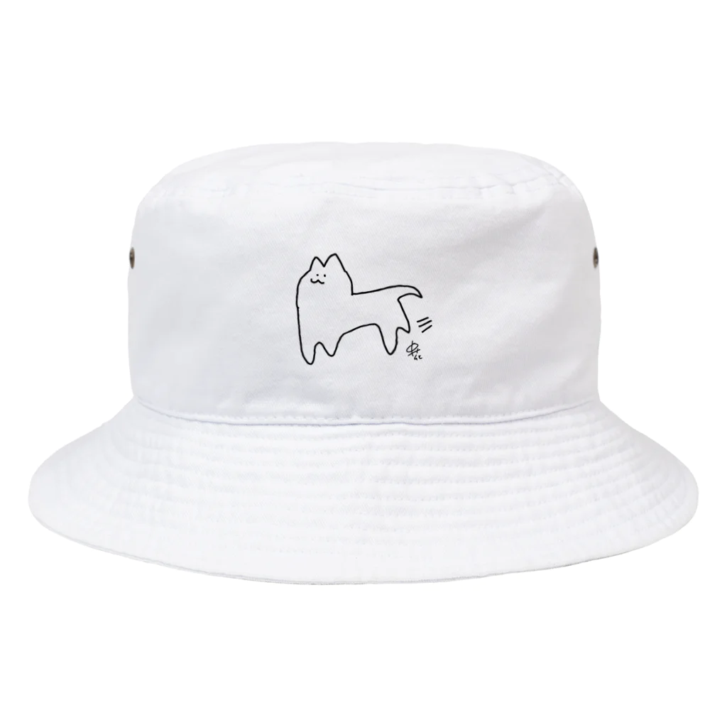 中花出張所のあたるネコ Bucket Hat