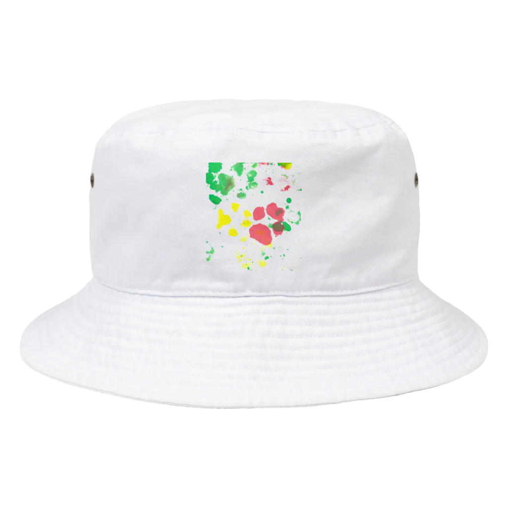 はっぴーているずdogsroomの保護犬足跡柄グッズ Bucket Hat