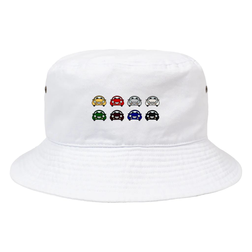 丸目同盟🤝の小さなｸﾙﾏ（ｶﾗﾌﾙ880） Bucket Hat