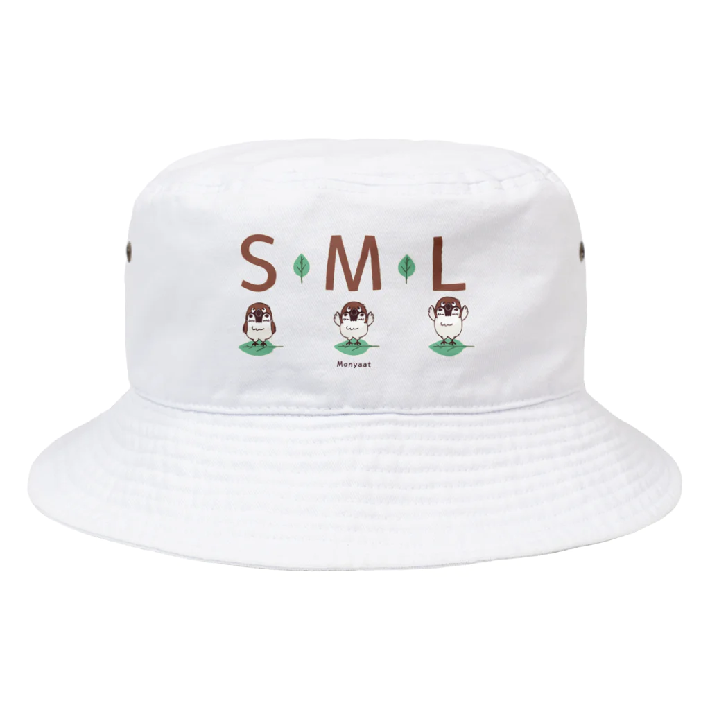 イラスト MONYAAT のスズメがちゅん SMLTシャツ Bucket Hat