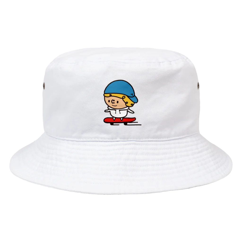 つぶっちーズのスケボーつぶっち Bucket Hat