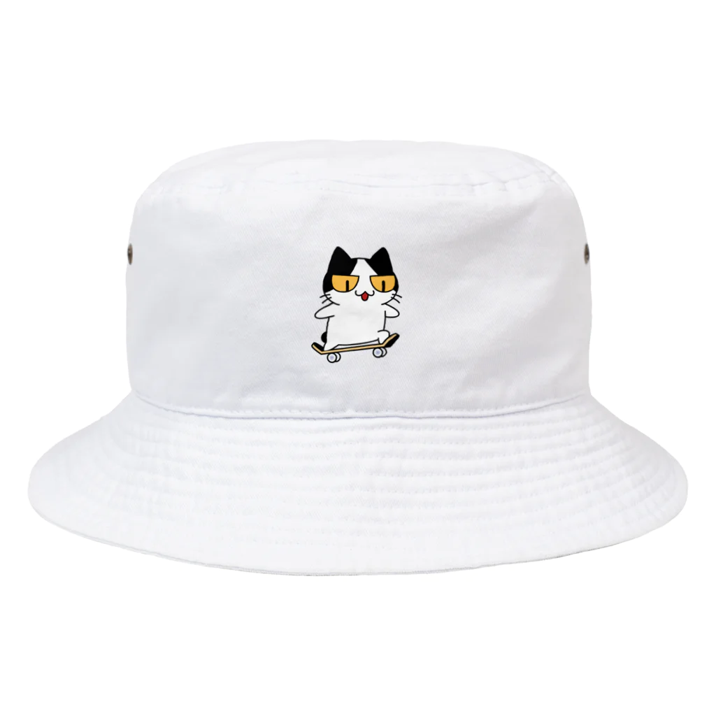 スケボーイのスケボーねこ Bucket Hat