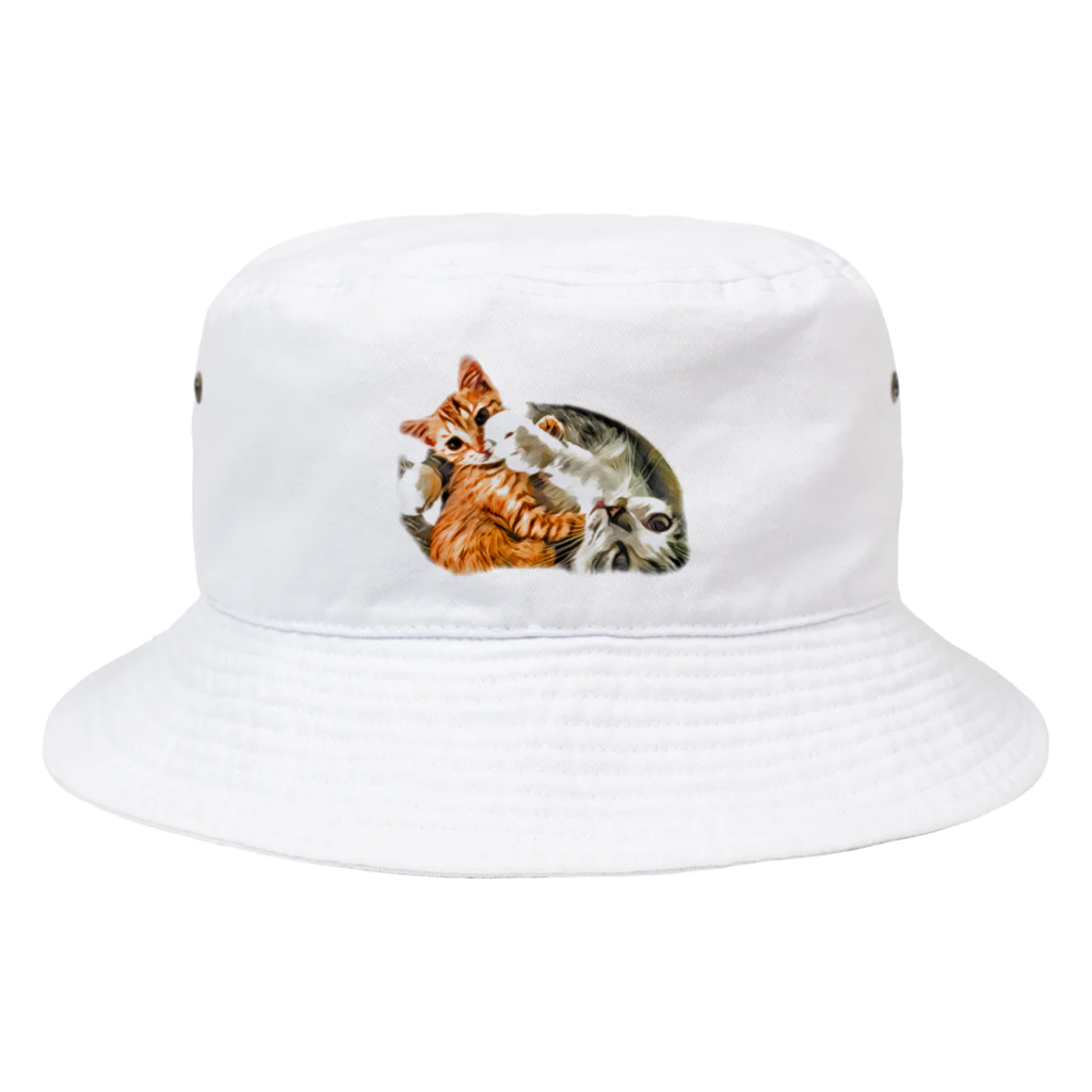 猫屋敷のクロスカウンター Bucket Hat