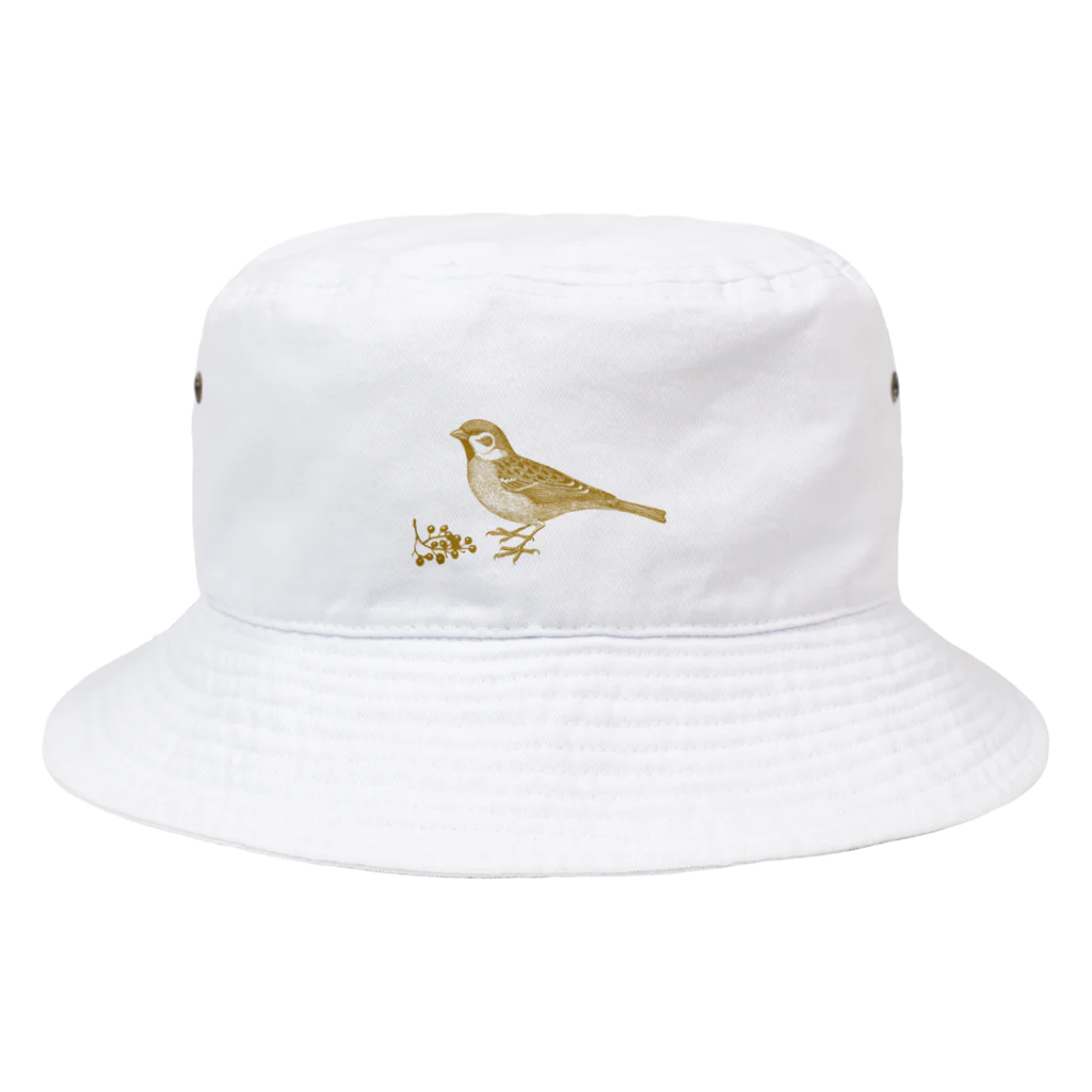 海賊猫 cocoの『小確幸』 日々の小さな幸せ すずめ すずらん Bucket Hat