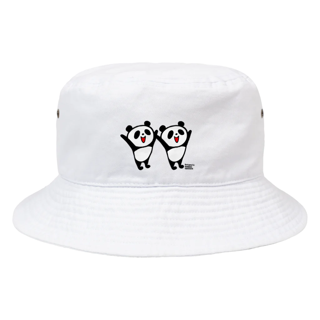 SUNDAYS GRAPHICSのフタゴパンダさん Bucket Hat