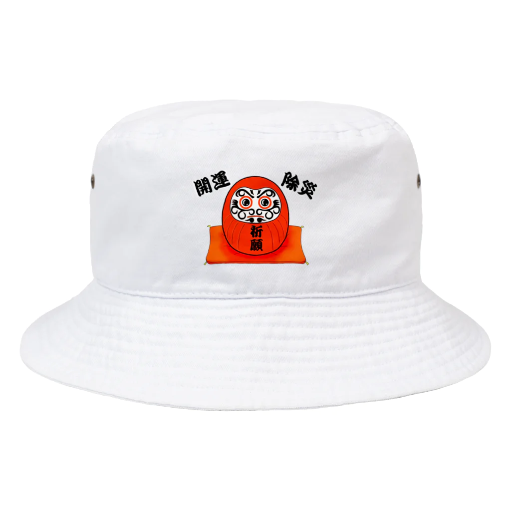 風都水都の祈願達磨 Bucket Hat