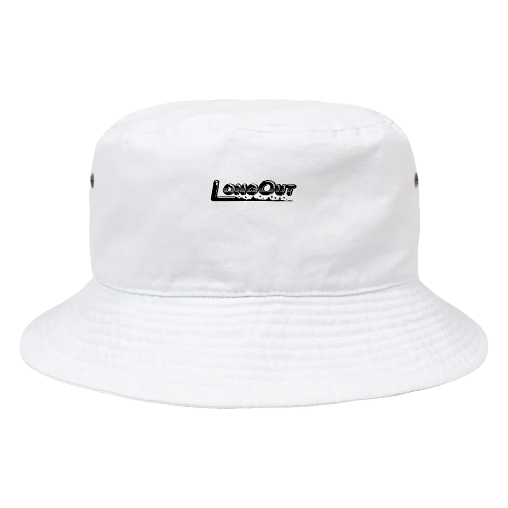 LONGOUTのLONGOUTブラックロゴ Bucket Hat