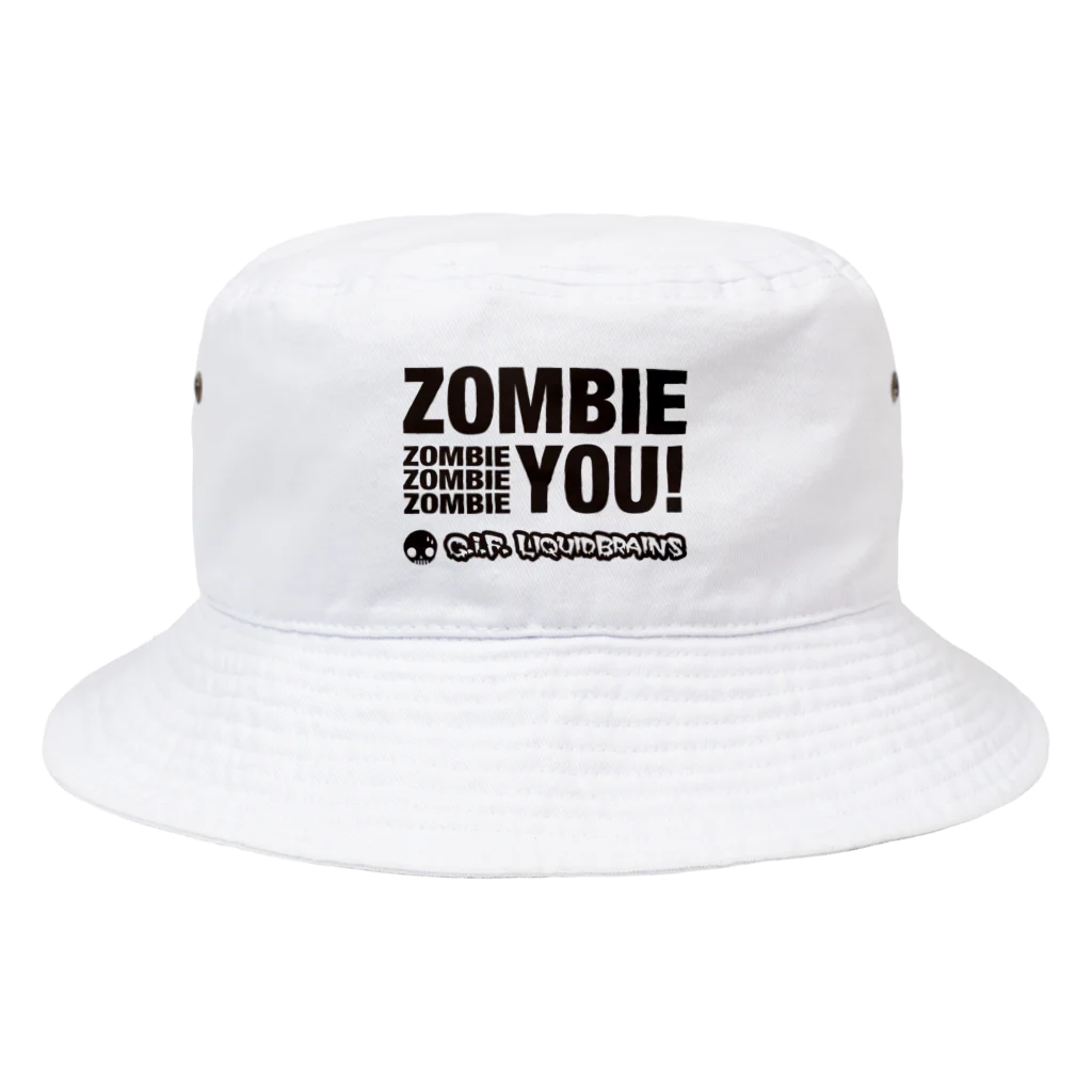 KohsukeのZombie You! (black print) バケットハット