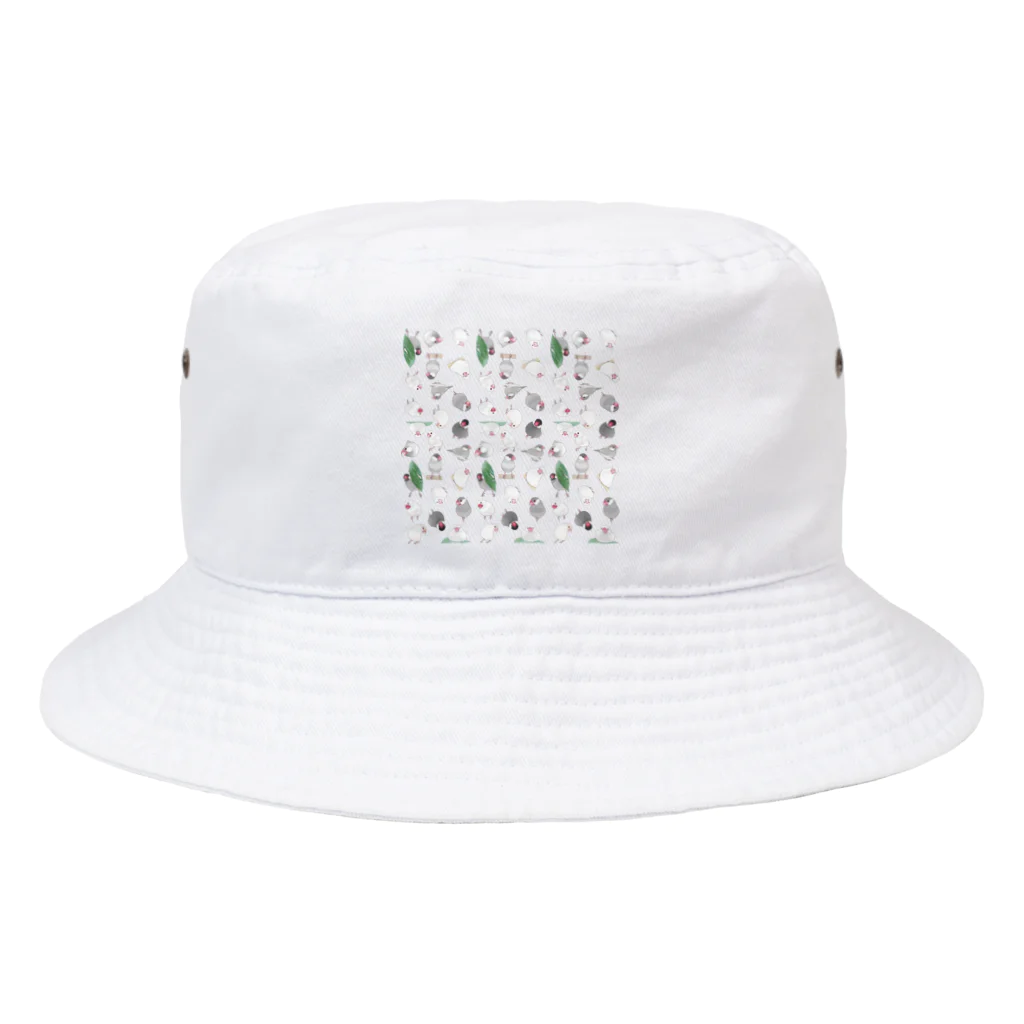 まめるりはことりのたっぷり文鳥ちゃん【まめるりはことり】 Bucket Hat