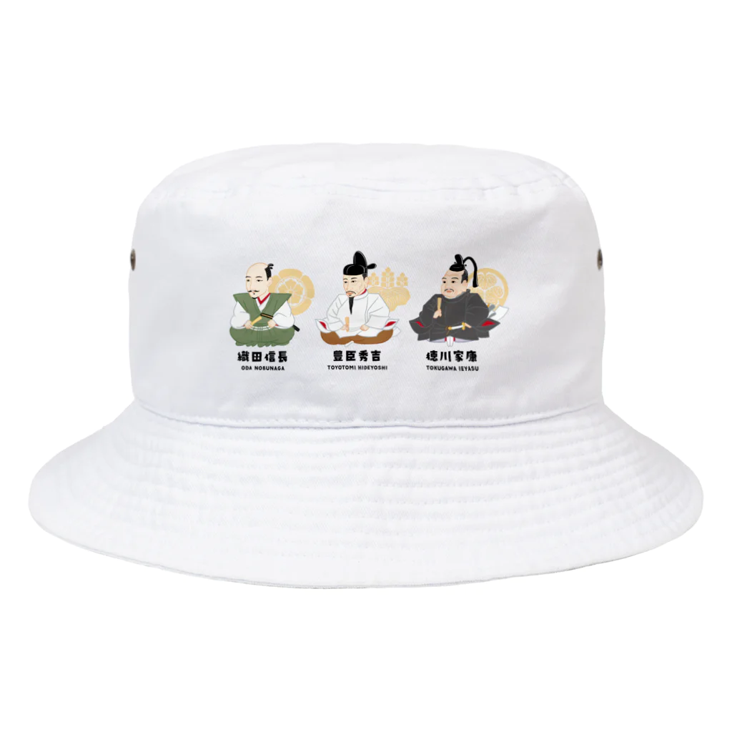 mincruの戦国三英傑 〜信長 秀吉 家康〜 Bucket Hat