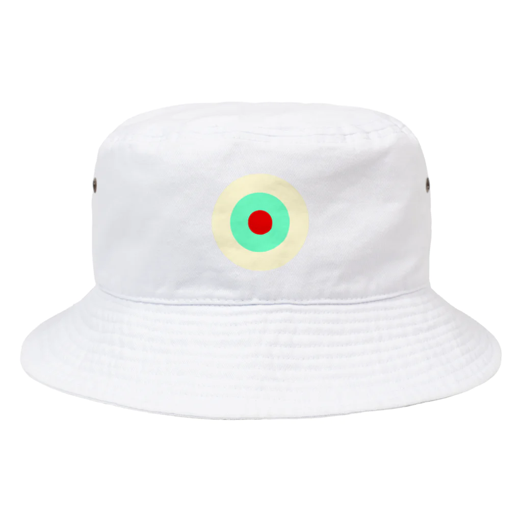 CORONET70のサークルa・クリーム・ペパーミント・赤 Bucket Hat