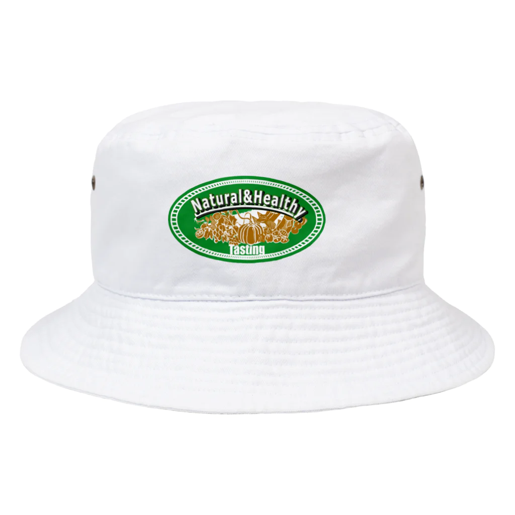 上野千賀子（ちかねえ）試食販売員SHOPのナチュラル＆ヘルシーロゴ Bucket Hat