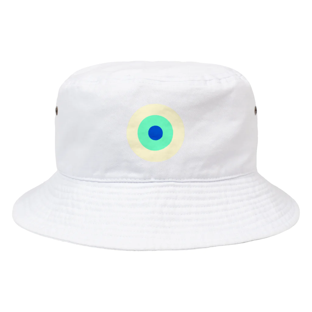 CORONET70のサークルa・クリーム・ペパーミント・青 Bucket Hat