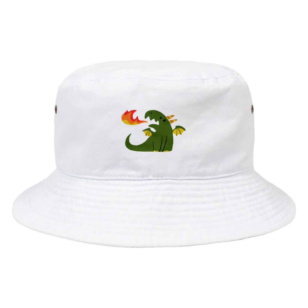 ハチノショップ　スズリ店の火をふくドラゴン Bucket Hat