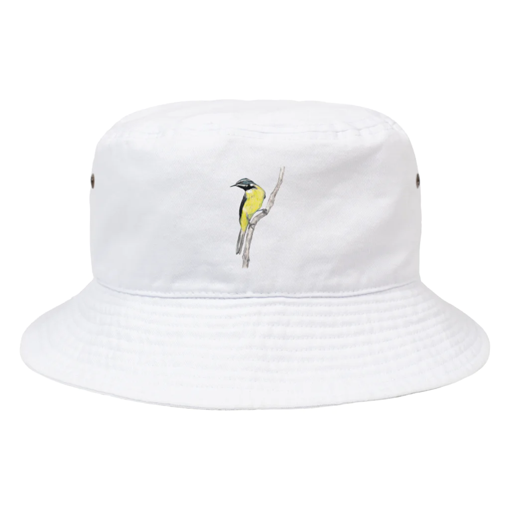 森図鑑の[森図鑑]キセキレイ Bucket Hat