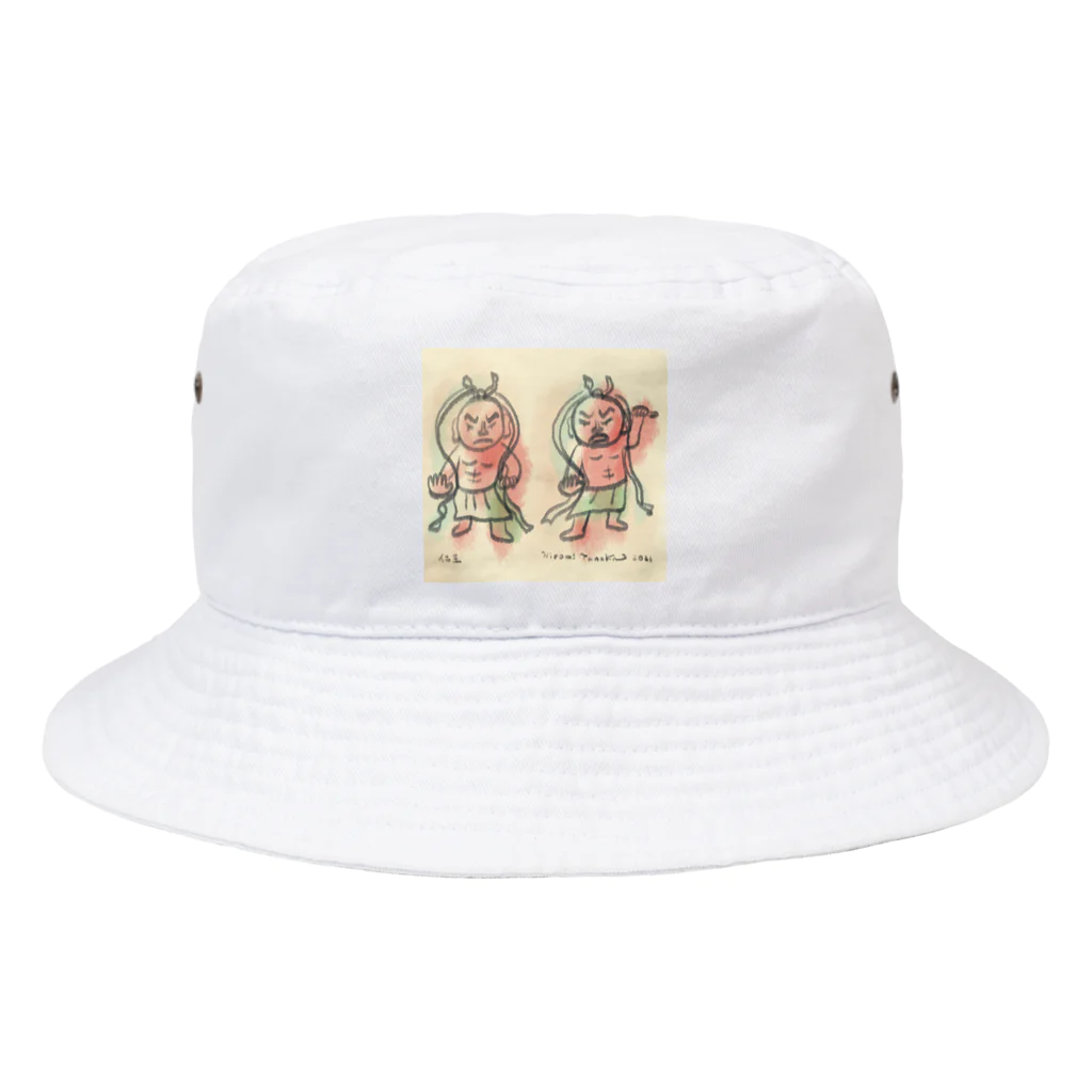 田中ひろみ(usagitv)のゆる仏画「仁王」 Bucket Hat