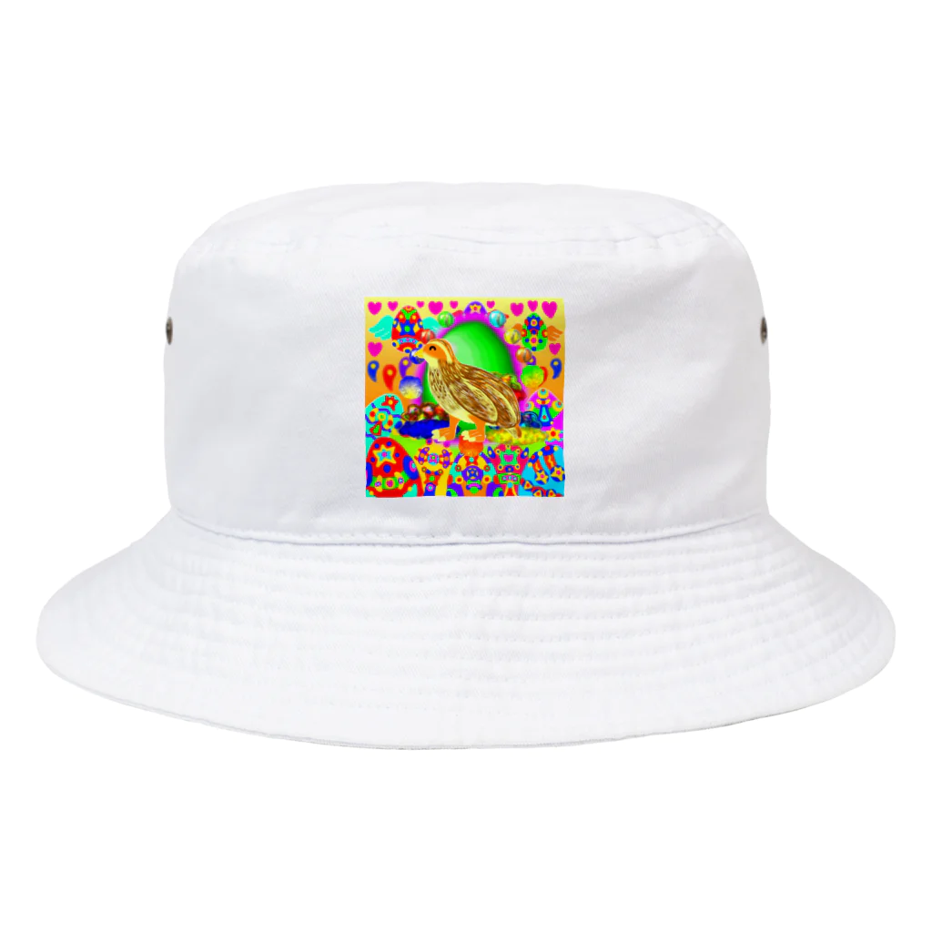 どりほぷのウズラ Bucket Hat