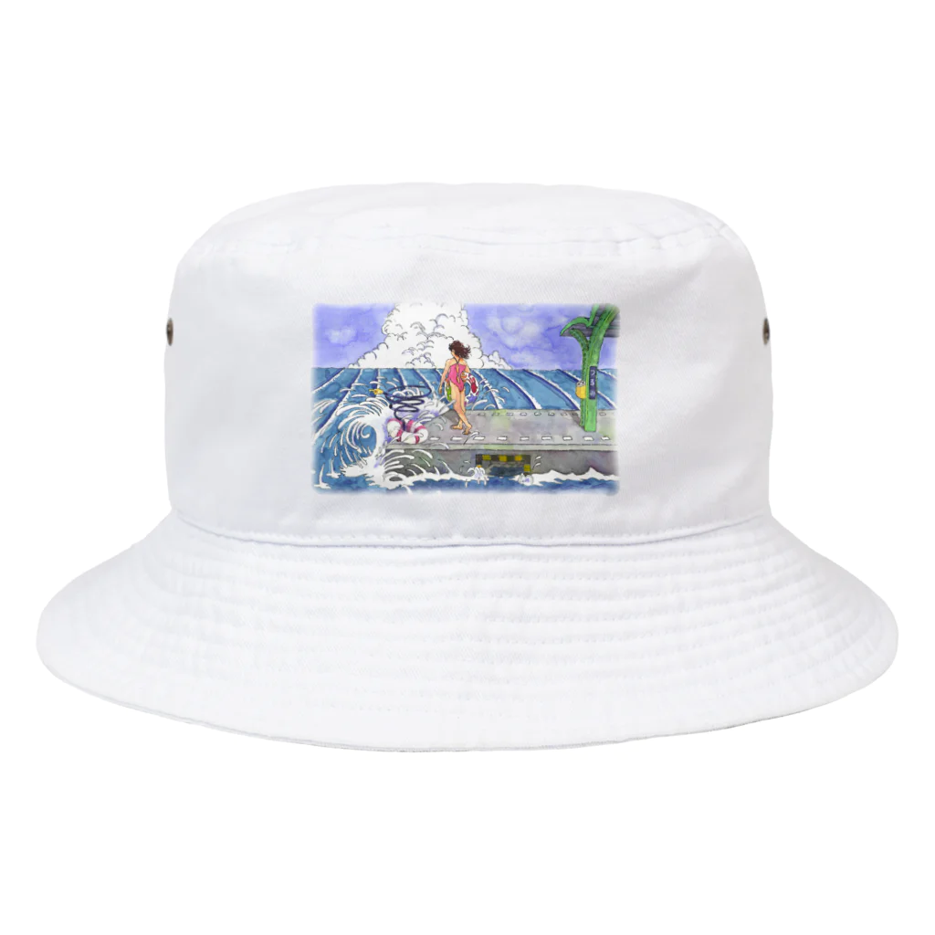 石田 汲の海の駅 Bucket Hat