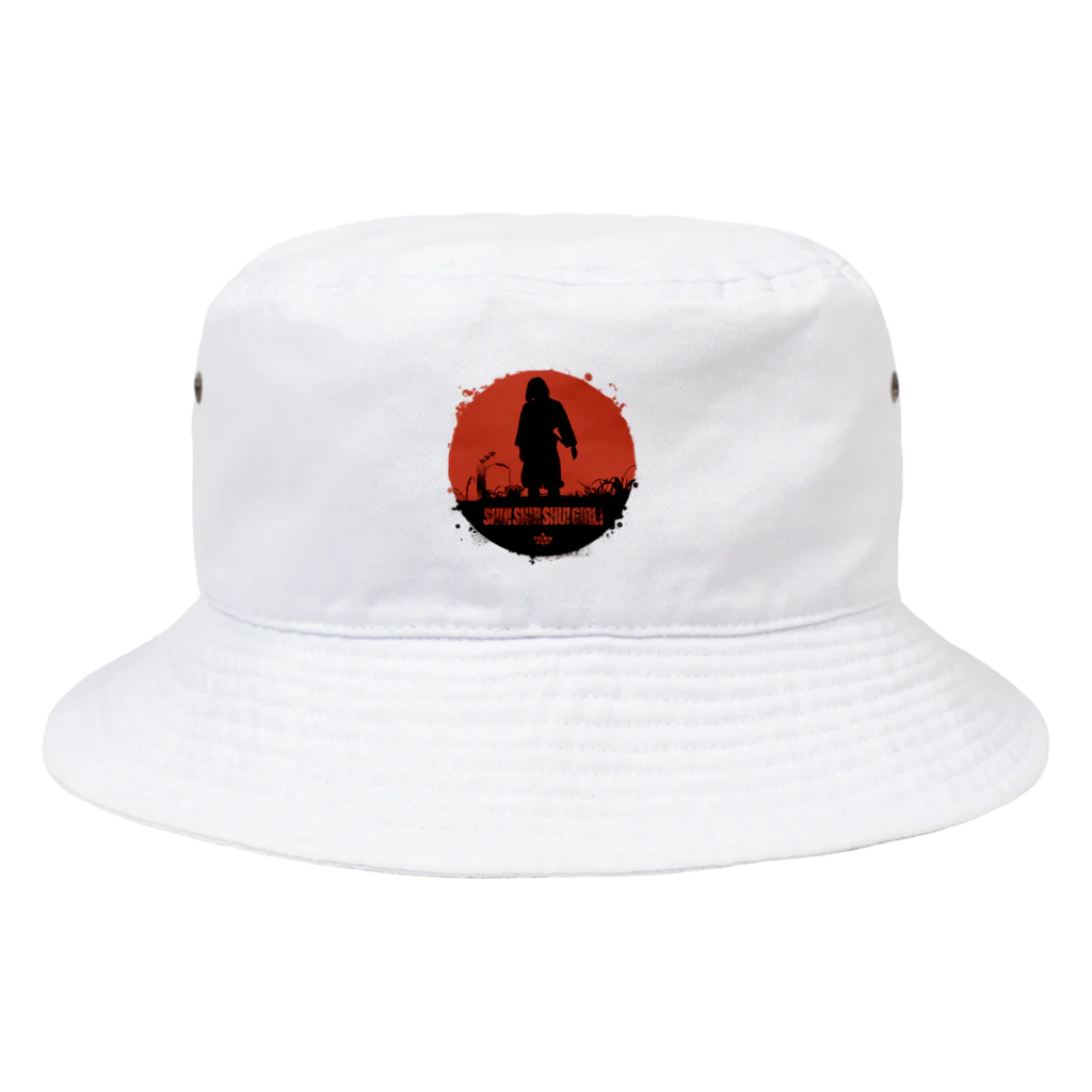 SHUSHUSHUの『シュシュシュの娘』グラフィックグッズ　赤 Bucket Hat