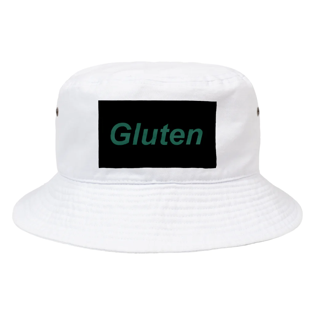 Glutenのグルテン（黒） バケットハット