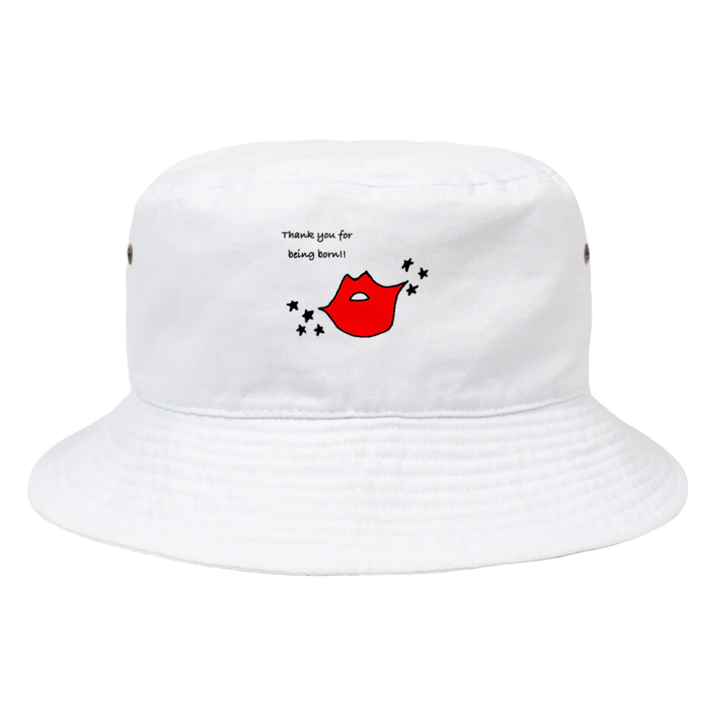 INREAFのキスマーク　 Bucket Hat