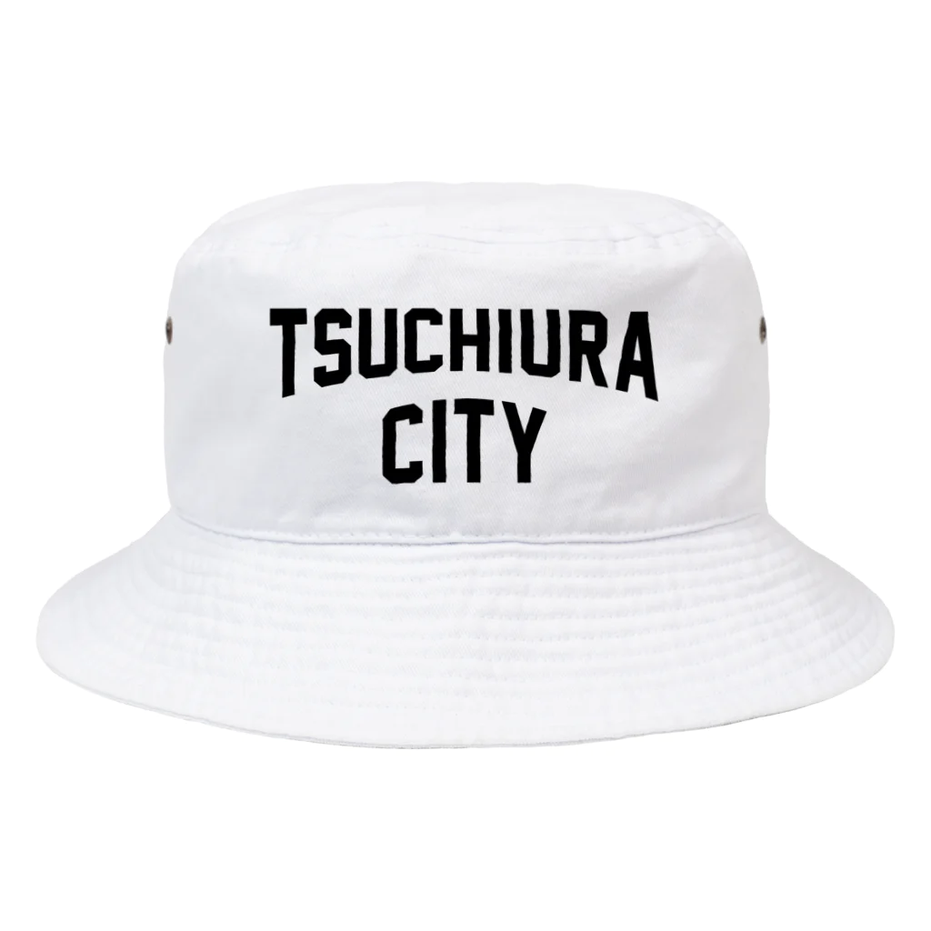 JIMOTOE Wear Local Japanの土浦市 TSUCHIURA CITY ロゴブラック Bucket Hat