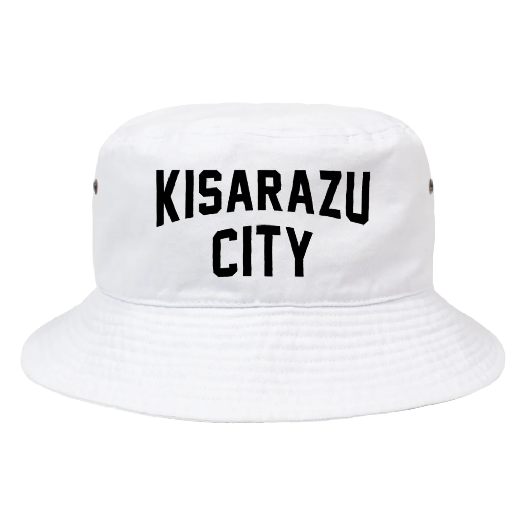 JIMOTOE Wear Local Japanの木更津市 KISARAZU CITY ロゴブラック Bucket Hat