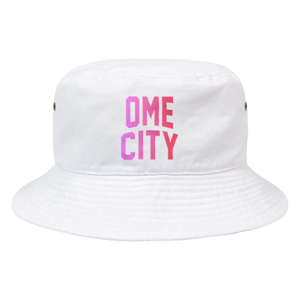 JIMOTOE Wear Local Japanの青梅市 OME CITY ロゴピンク バケットハット