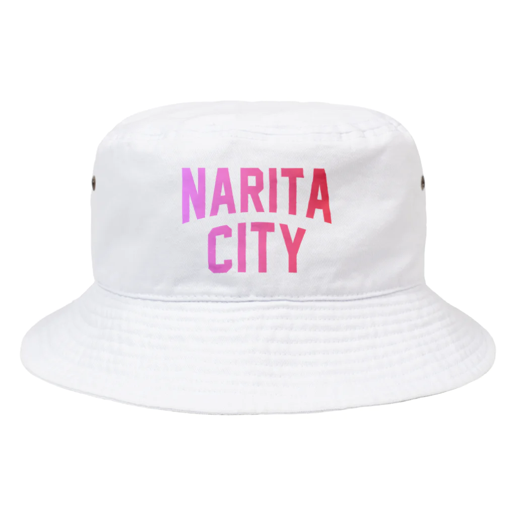 JIMOTOE Wear Local Japanの成田市 NARITA CITY ロゴピンク Bucket Hat