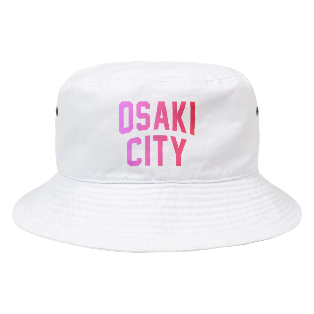 JIMOTOE Wear Local Japanの大崎市 OSAKI CITY　ロゴピンク Bucket Hat