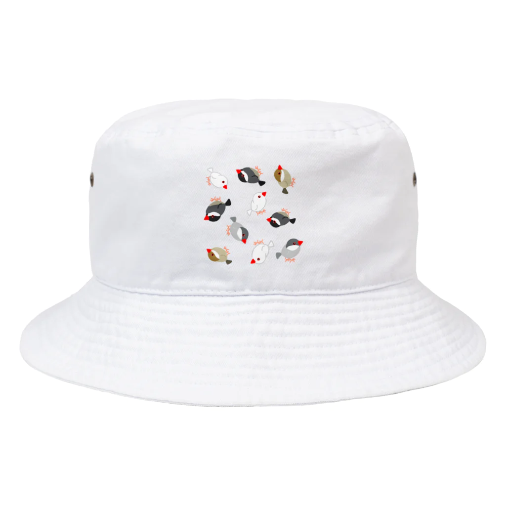 Lily bird（リリーバード）の可愛い文鳥わらわら Bucket Hat