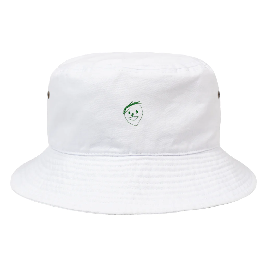 HAPPY CHISA DESIGNのこどもの絵 GREEN Bucket Hat