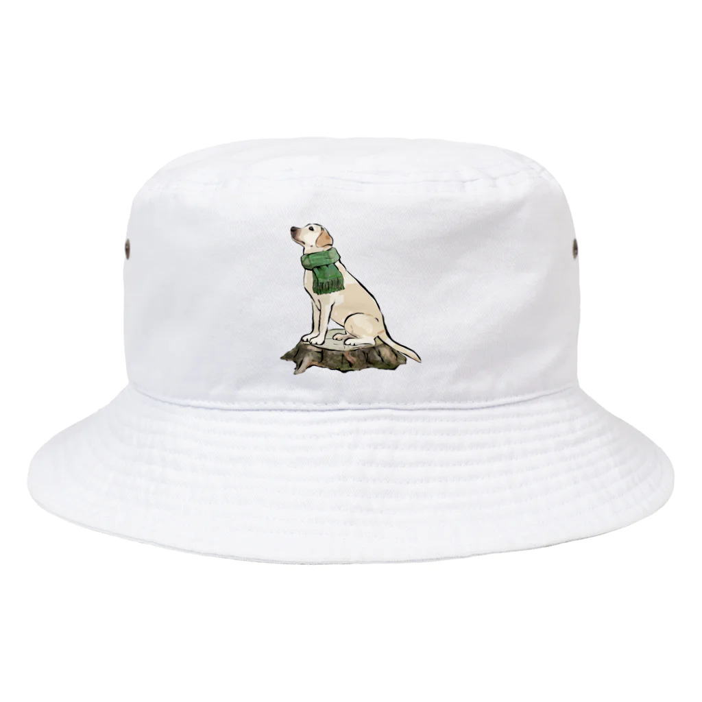 犬グッズの店しえるぶるーのマフラー犬　ラブラドルレトリバー Bucket Hat