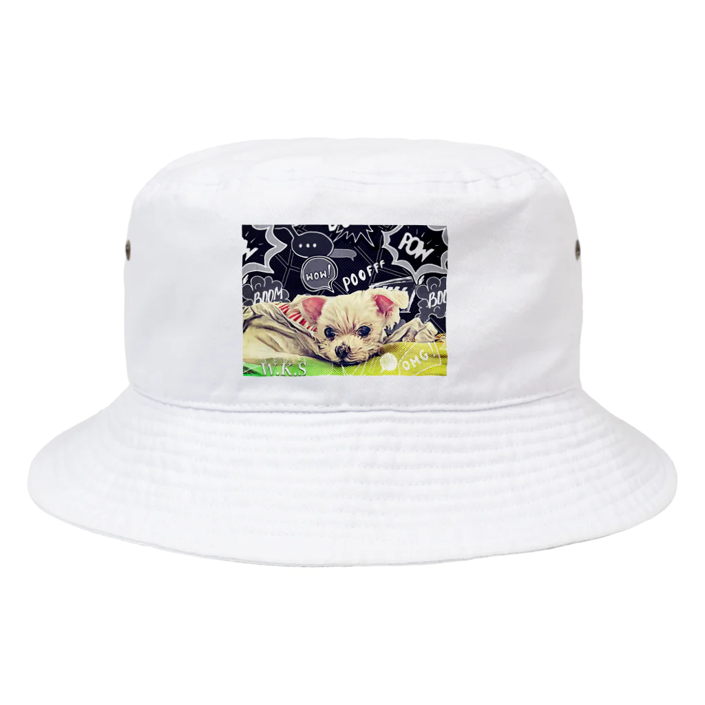 W.K.SのPOP!SMILE DOG Bucket Hat