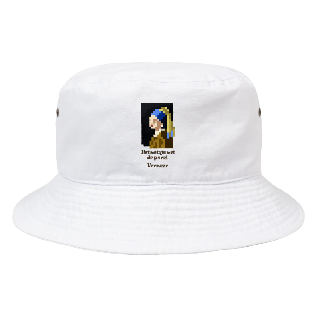 すとろべりーガムFactoryのドット 真珠の耳飾りの少女 Bucket Hat