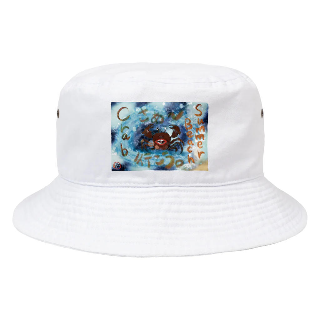 AkironBoy's_Shopの夏のビーチ「カニ」ってどんな事考えているのかな？分かんない事ってあるよね。💗 Bucket Hat