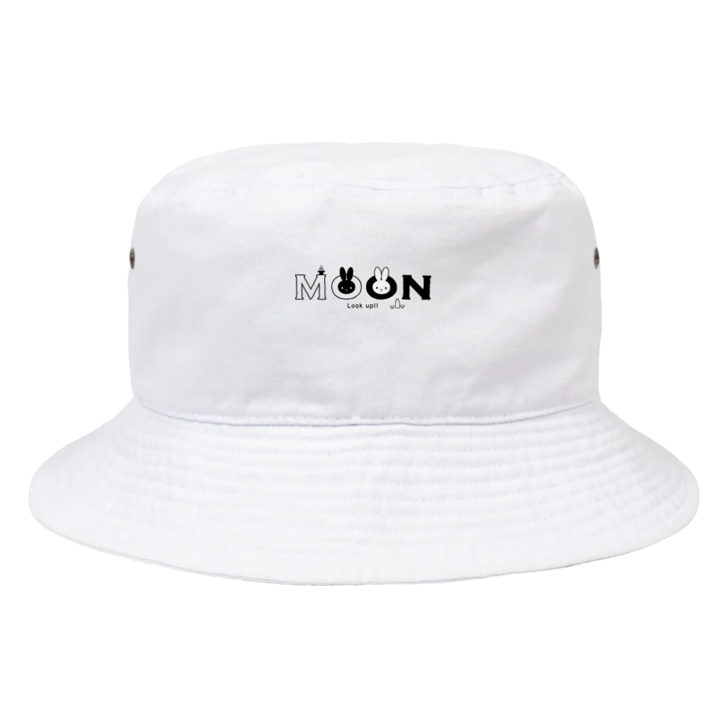 そいそいソイラテのお月見うさぎ(白兎縁あり) Bucket Hat