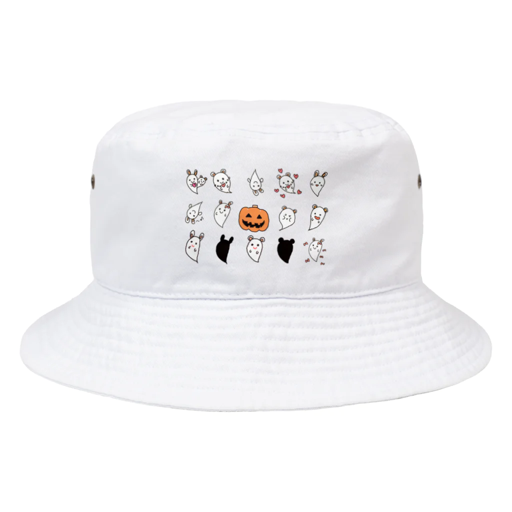 ゆずずショップのハロウィン　かぼちゃとお化けたち Bucket Hat