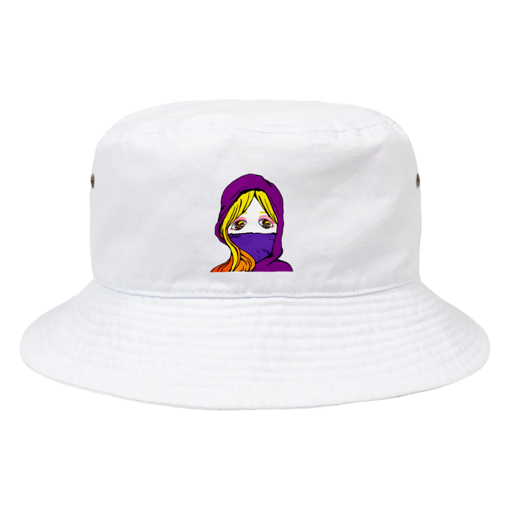 magarimichiのマジックマスクさん Bucket Hat