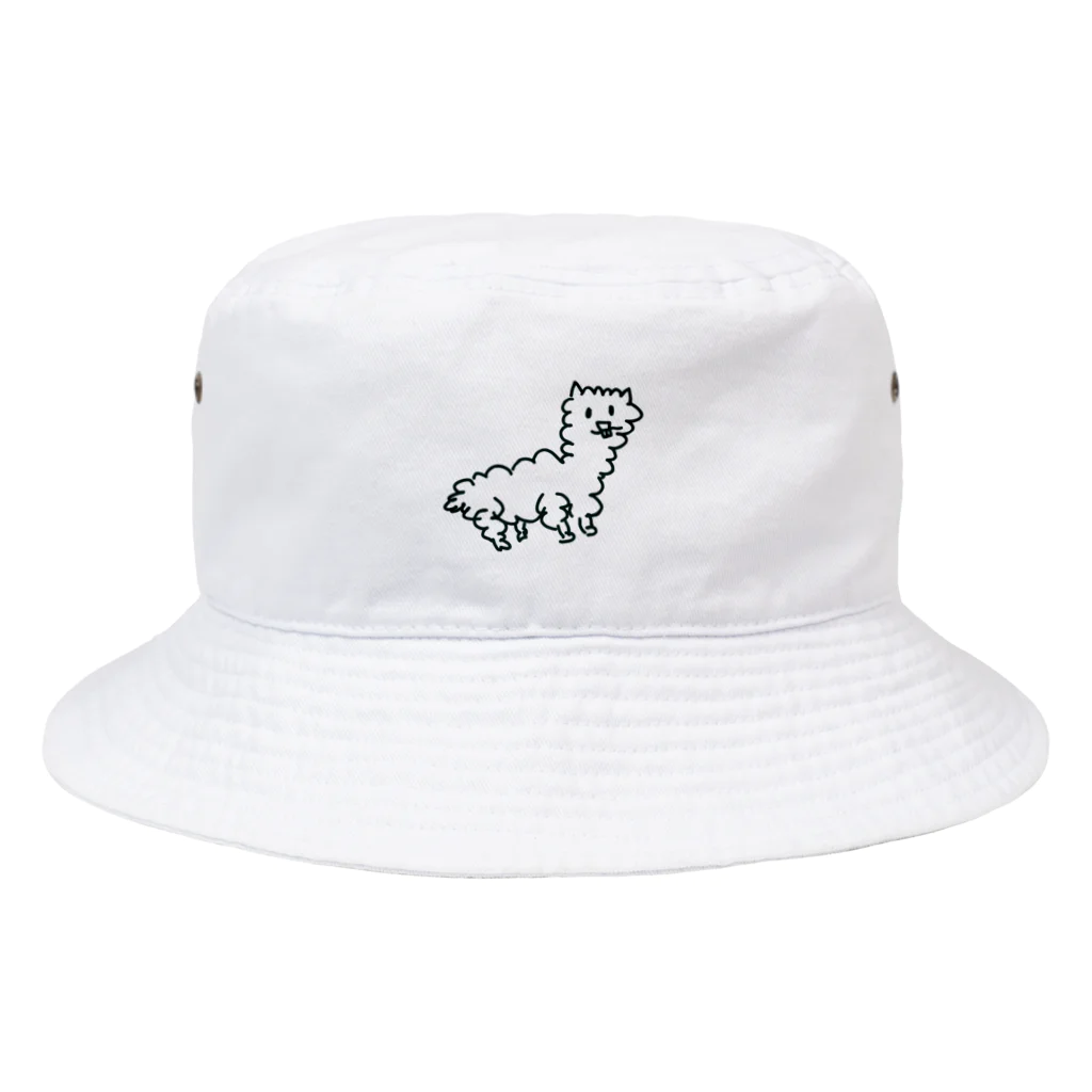 画伯のお絵かき部屋の画伯のアルパカ Bucket Hat