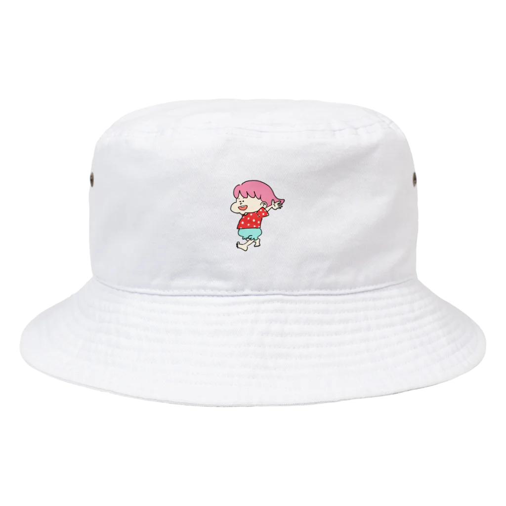 かまねりショップの走る子ちゃん Bucket Hat